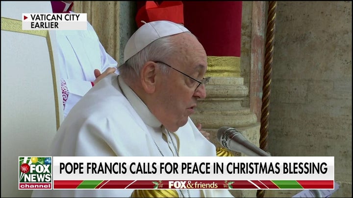 Pope Francis says children suffering from war are the ‘Jesuses of today’ in Christmas blessing