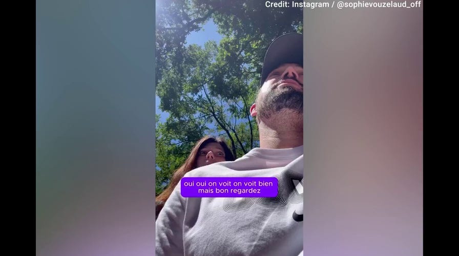 French model Sophie Vouzelaud and her husband confront man who drove hundreds of miles after romance scam
