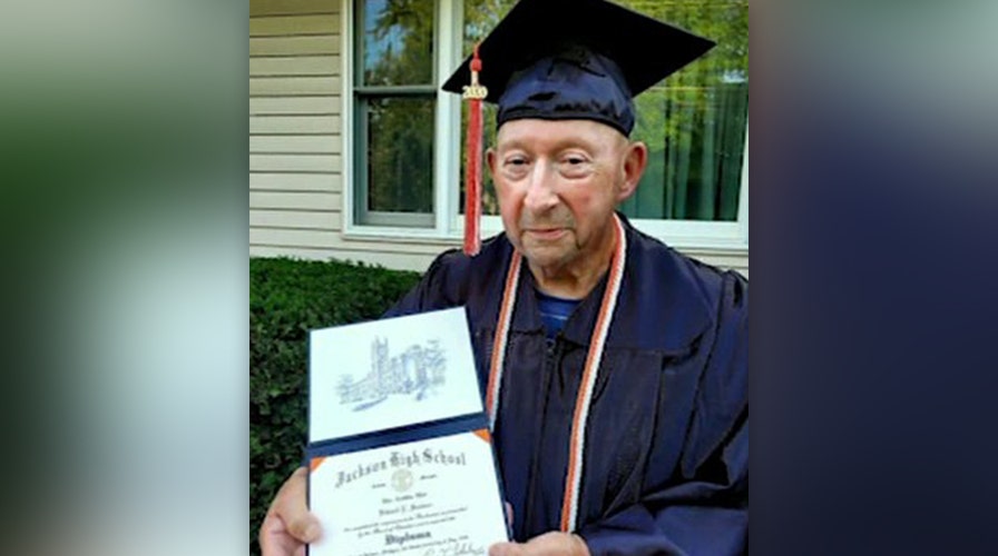 87-year-old Korean War veteran finally graduates from high school