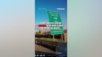 Israeli satellite station EXPLODES after being struck by Hezbollah missile