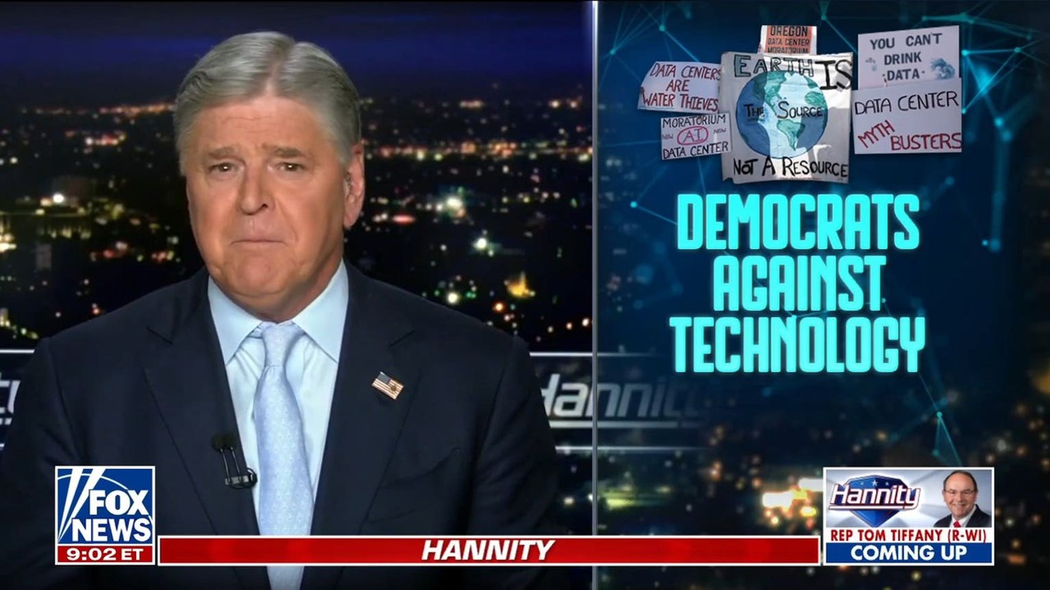 Hannity calls out Democrats' 'coordinated' messaging on AI: Makes me suspicious