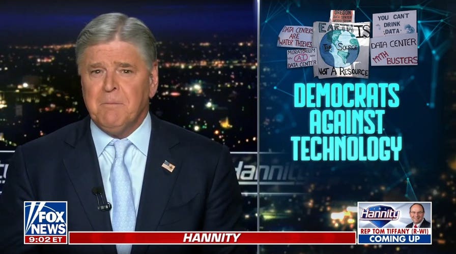 Hannity calls out Democrats' 'coordinated' messaging on AI: Makes me suspicious