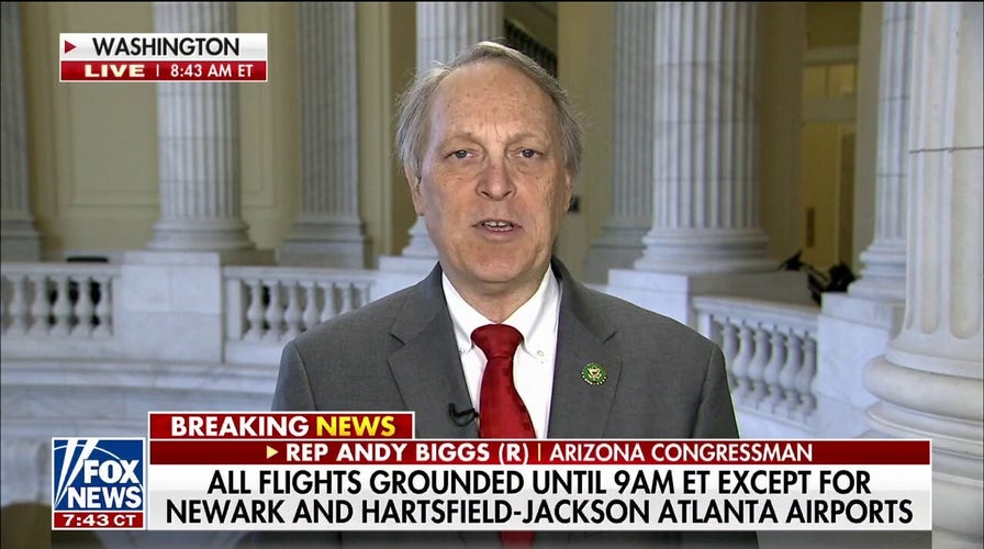 Rep. Andy Biggs slams Buttigieg over FAA grounding flights: 'He has no idea what happened'