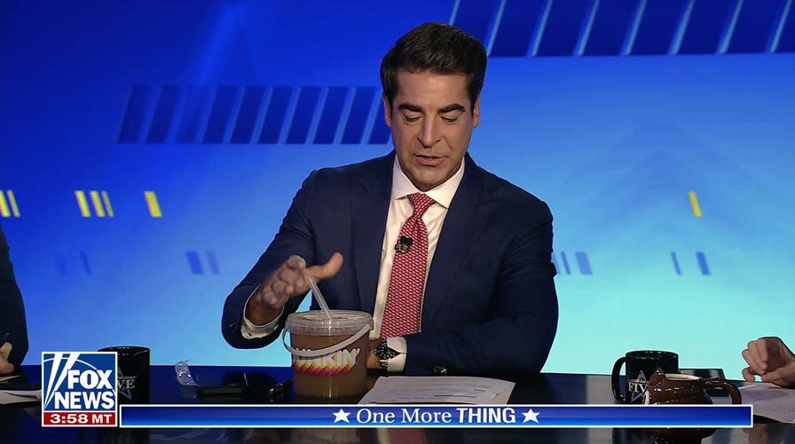 Jesse Watters tries Dunkin’s massive bucket of coffee