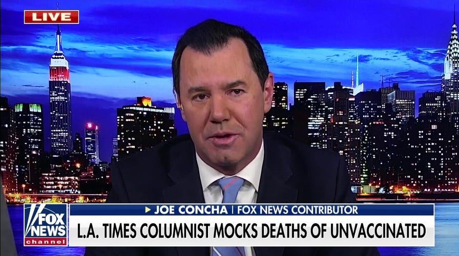 Joe Concha on L.A. Times columnist mocking deaths of unvaccinated: COVID-19 has become a 'political football'
