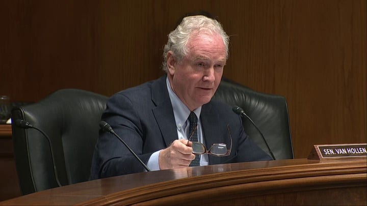 DHS Secretary Kristi Noem and Sen. Chris Van Vollen trade jabs at Senate hearing
