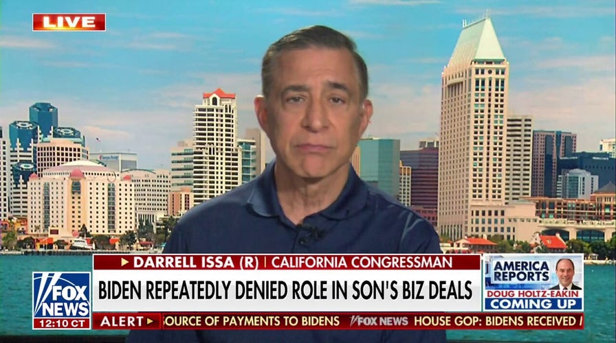 Joint Biden bank account makes ‘no sense at all’: Rep. Darrell Issa