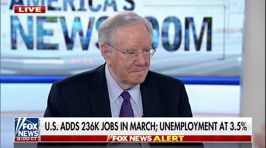 Steve Forbes reacts to March jobs report, says economy is slowing down