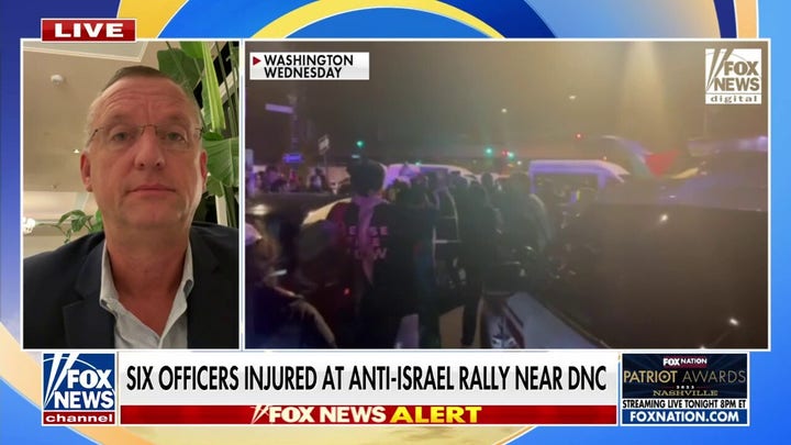 Six police officers injured at anti-Israel rally near DNC