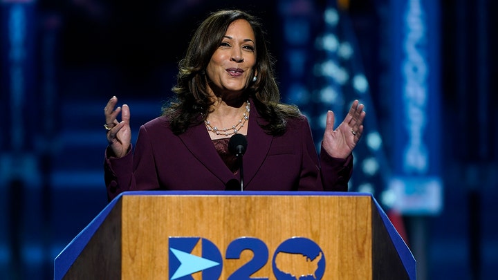 Kamala Harris accepts Democratic Party's nomination for vice president, urges Americans to elect Joe Biden