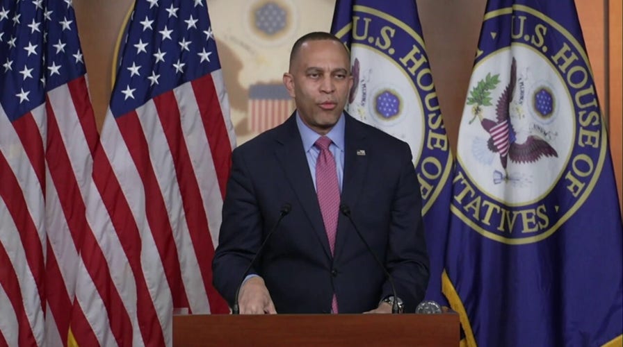 Hakeem Jeffries rips GOP predetermination  integrity measure  arsenic  'voter suppression'