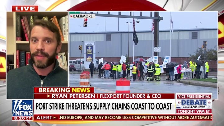 Fear of supply chain complications mount amid dockworkers' strike over wages, automation