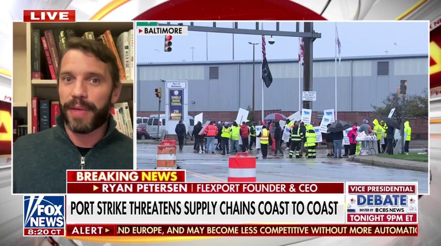 Fear of supply chain complications mount amid dockworkers' strike over wages, automation