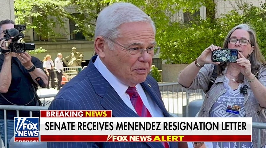 Senate receives Menendez's resignation letter