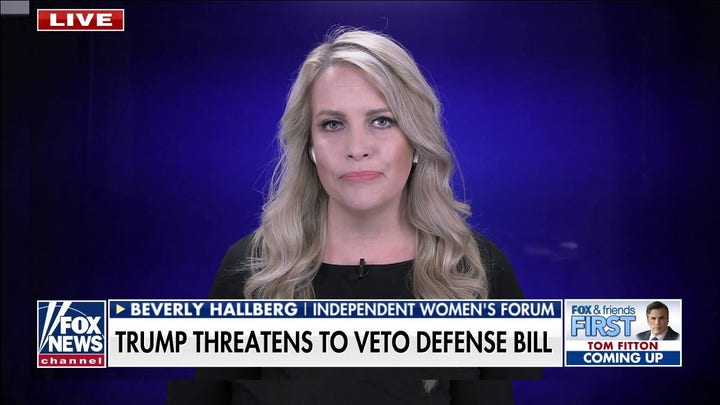 Trump threatens to block defense spending bill