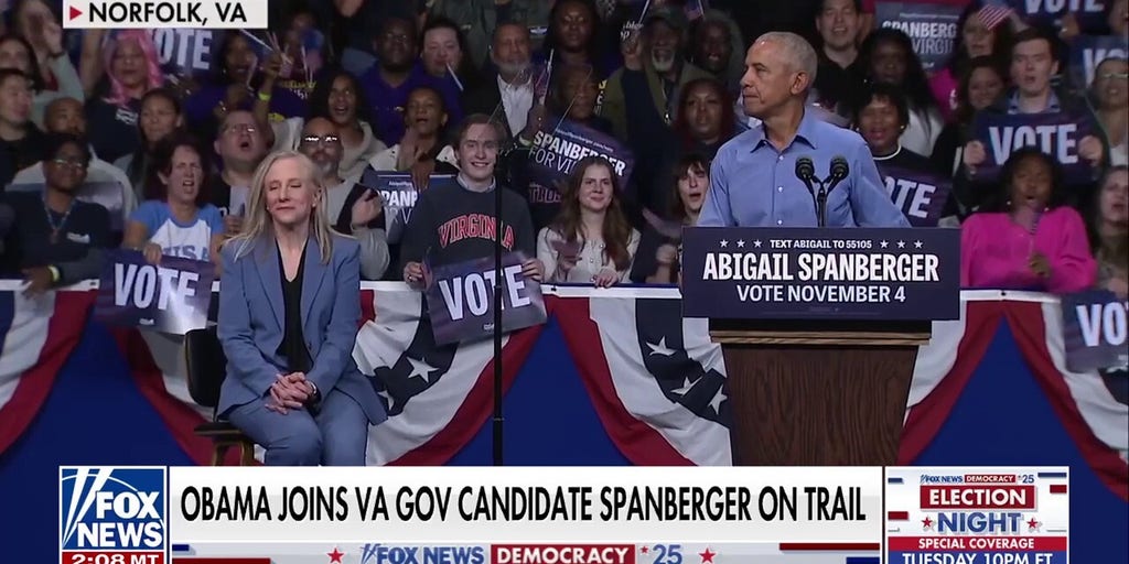 Obama Criticizes Trump White House During Spanberger Campaign Events