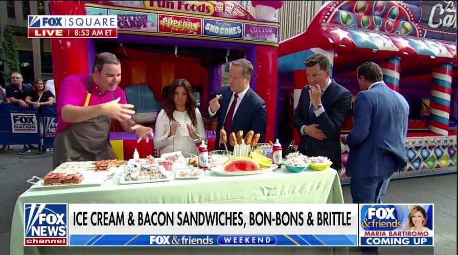 'Fox & Friends' tries cotton candy popcorn with chef George Duran