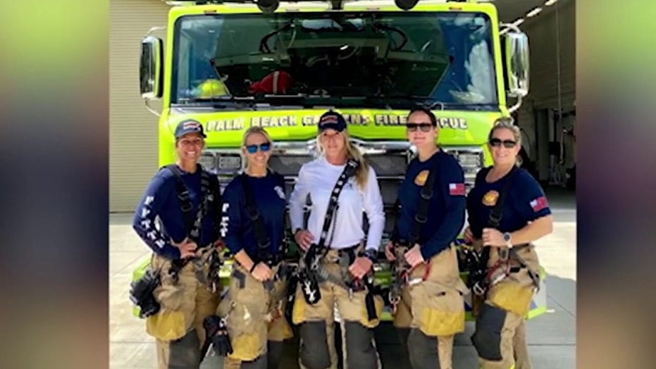 Crew of all-female firefighters makes history in Palm Beach Gardens, Florida