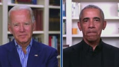 Biden, Obama target Trump in socially distanced sit-down