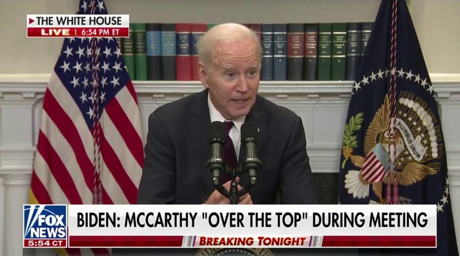 Biden gets heated with reporter after asked about debt ceiling: You didnt listen