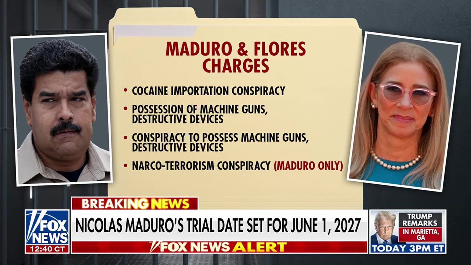 Nicolas Maduro’s trial date set for June 1, 2027