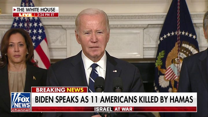 Biden condemns Hamas' attack on Israel: 'This was an act of sheer evil.'