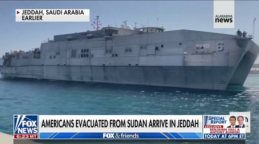 Americans rescued by US Navy in Sudan arrive in Saudi Arabia