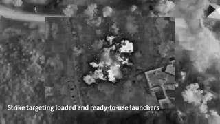 Israeli forces strike Hezbollah launchers in Lebanon