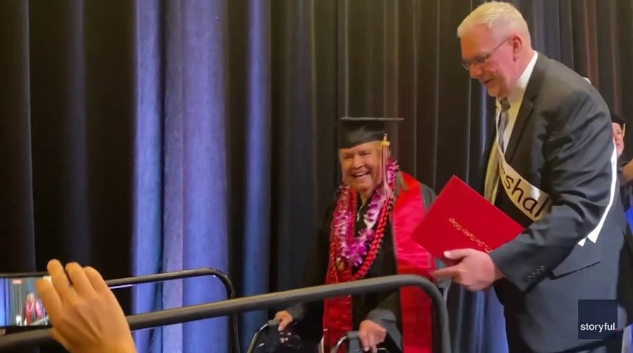 Age means nothing as 90-year-old great-grandmother graduates from college