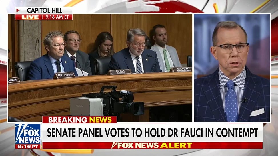 Senate panel votes to hold Dr Fauci in contempt of Congress