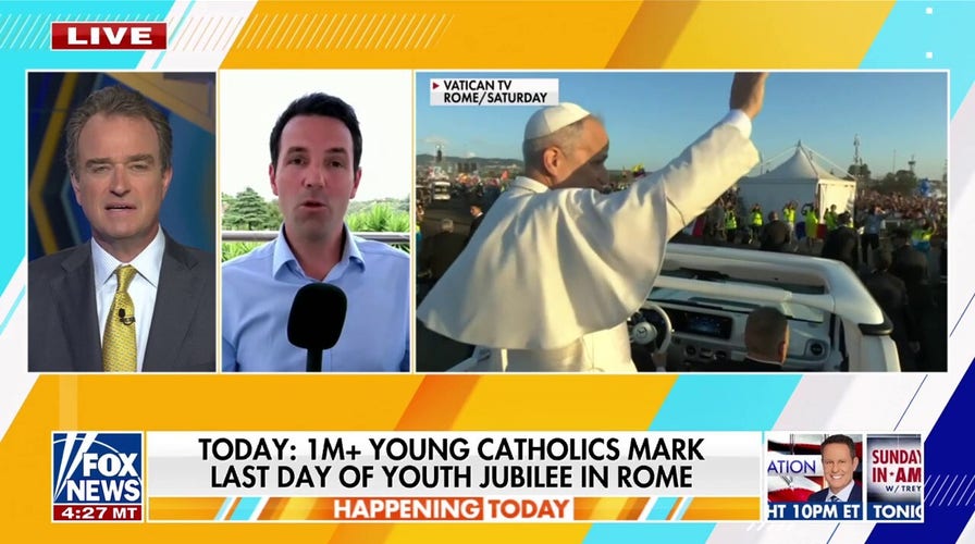 'Catholic Woodstock': Young followers flock to Rome for the final day of Youth Jubilee