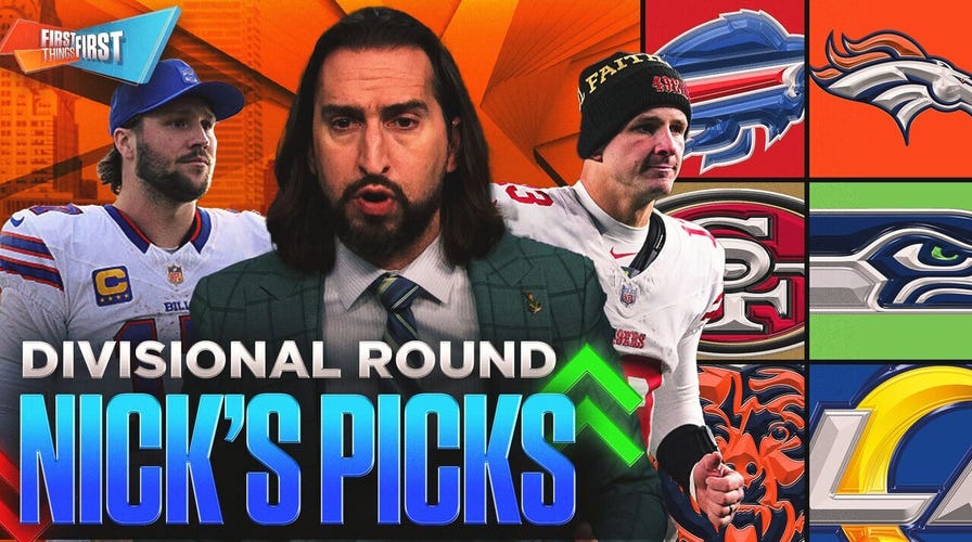 Can Nick Wright go 4-0 in his Divisional Round picks with a Patriots and Rams win? | First Things First