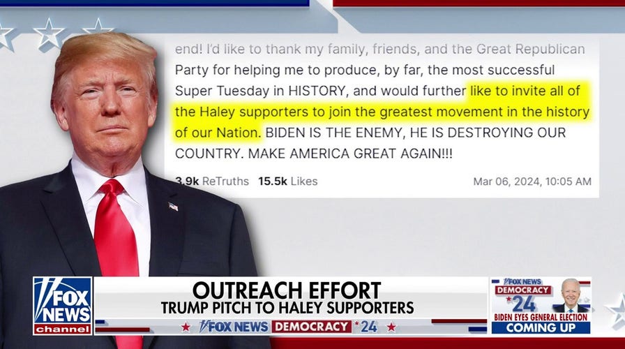 Donald Trump basks in Super Tuesday victory