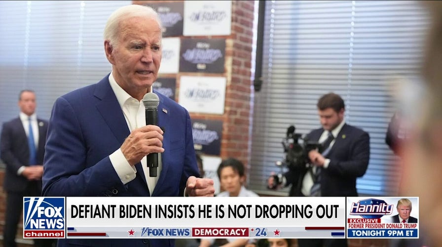 Defiant Biden insists he's not dropping re-election bid 