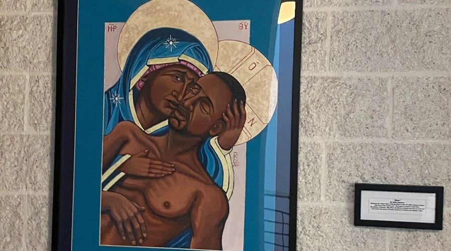 WATCH: Catholic University student criticizes school for image depicting George Floyd as Jesus Christ 