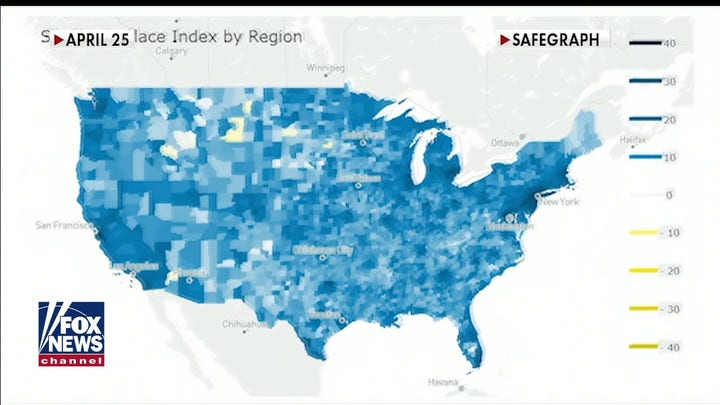 Aggregated cellphone data shows Americans are slowly going out more amid coronavirus crisis