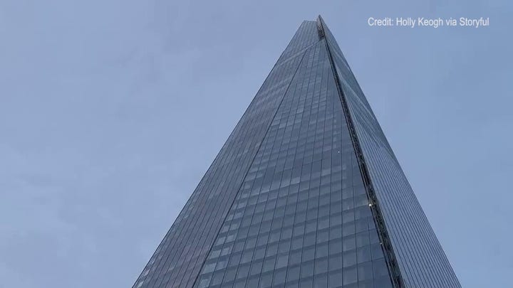 Climber scales 1,000-foot skyscraper in London