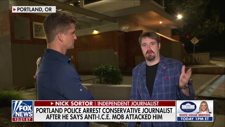 Portland police arrest conservative journalist after attack by anti-ICE mob