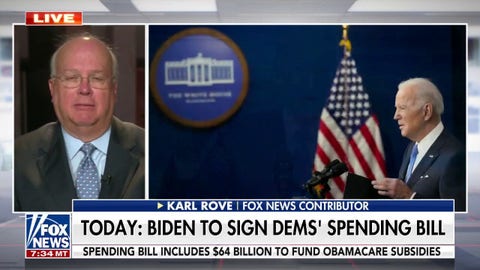 Karl Rove on Biden's spending bill: Democrats will not be saved by this legislation