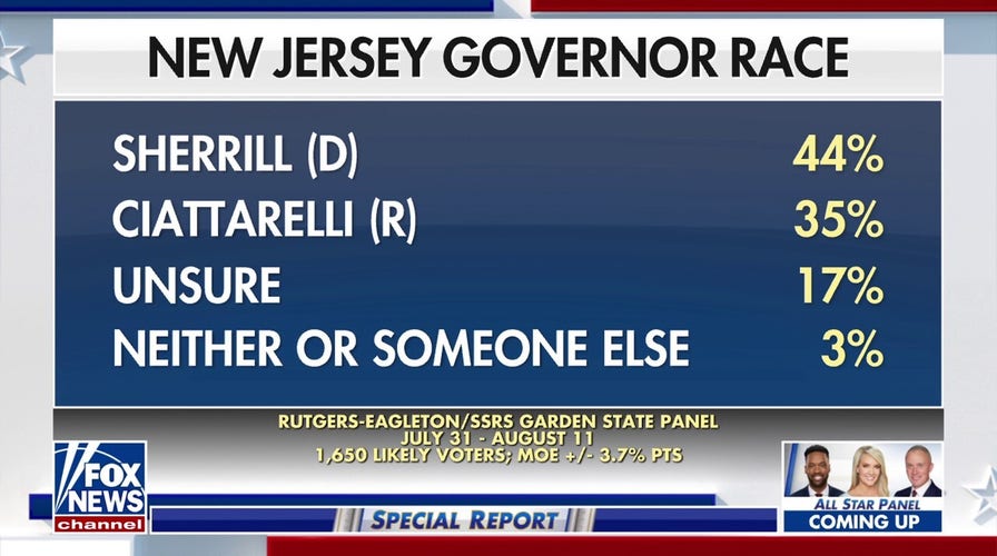 Jack Ciattarelli narrows Democratic opponent's lead in tight New Jersey gubernatorial race