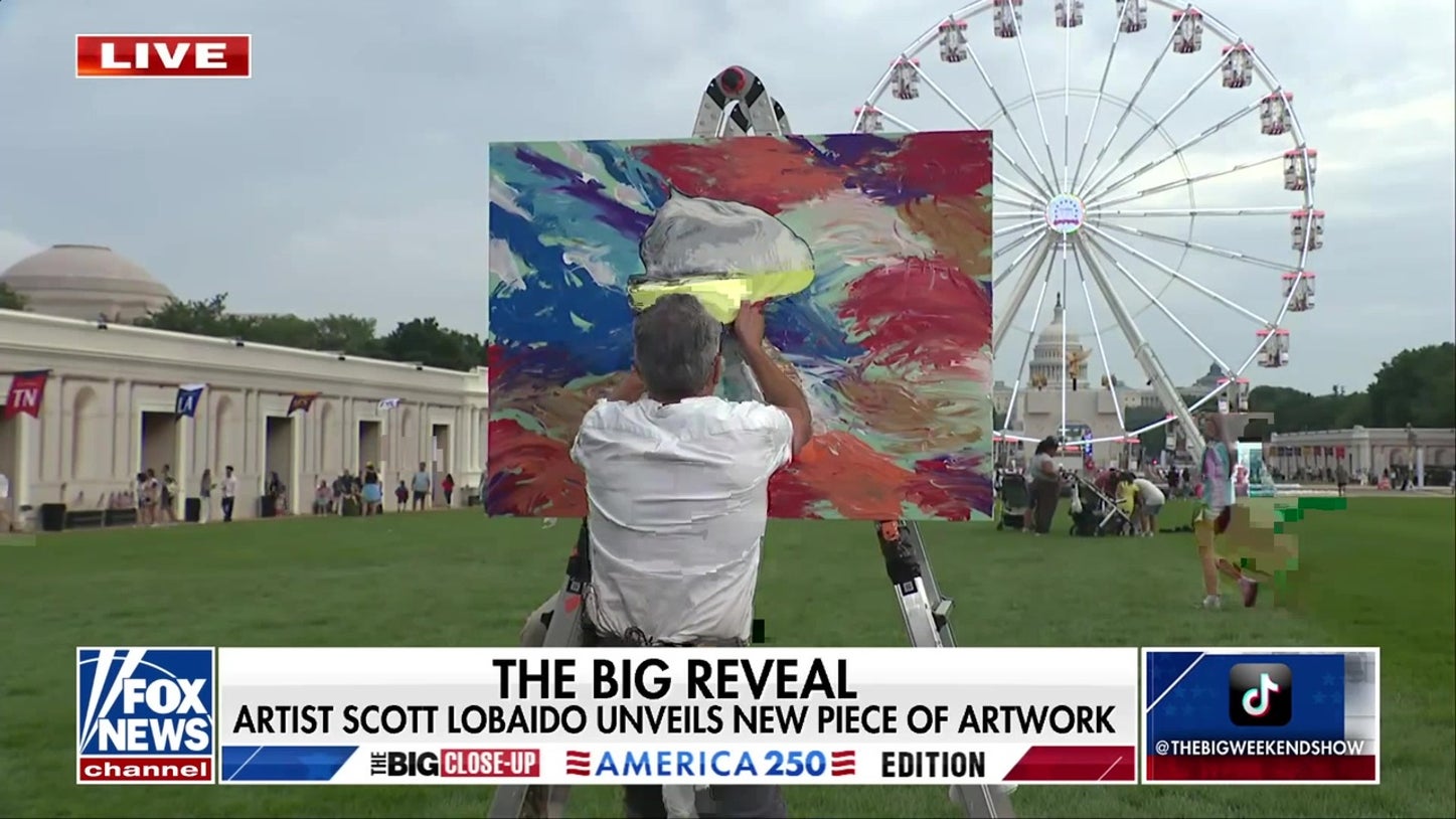 Artist paints ‘The Goat,' celebrating America 250 at the Great American State Fair