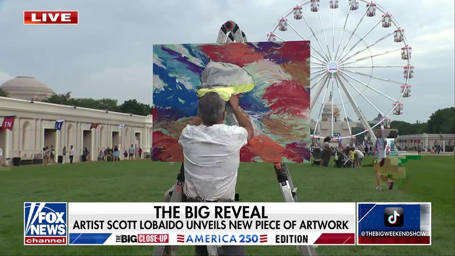 Artist paints ‘The Goat,' celebrating America 250 at the Great American State Fair
