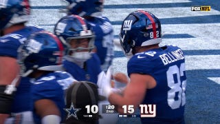 Jaxson Dart finds Daniel Bellinger for 29-yard TD, giving Giants lead over Cowboys | NFL Highlights