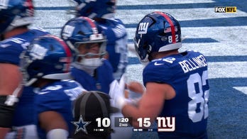 Jaxson Dart finds Daniel Bellinger for 29-yard TD, giving Giants lead over Cowboys | NFL Highlights