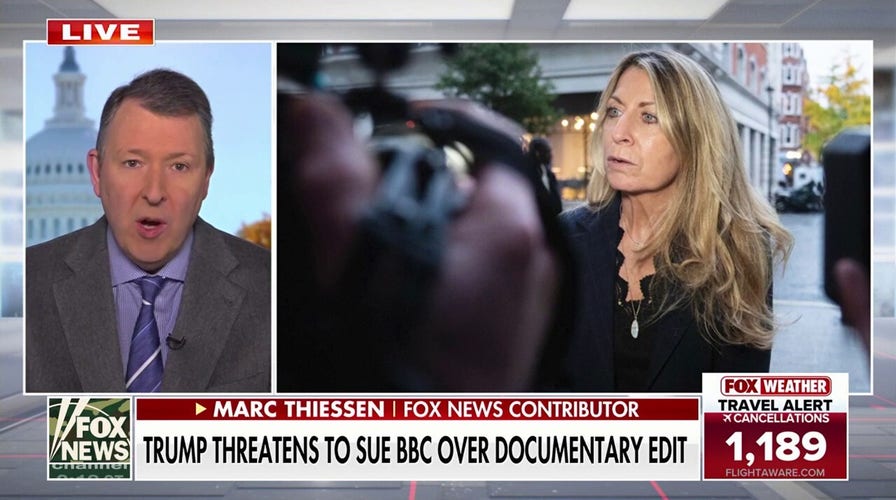 Trump threatens ineligible  enactment   against BBC implicit    documentary edit