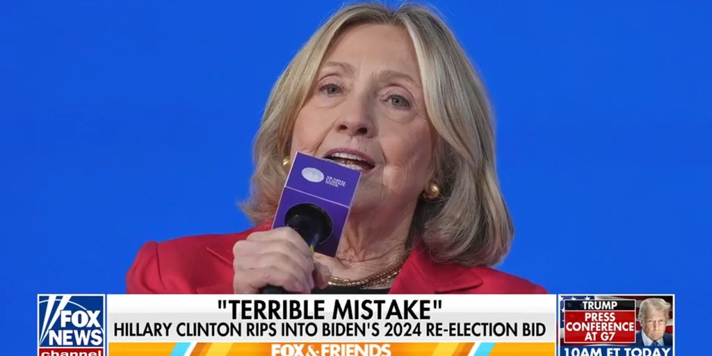Hillary Clinton slams Biden's 2024 re-election bid as 'terrible mistake'