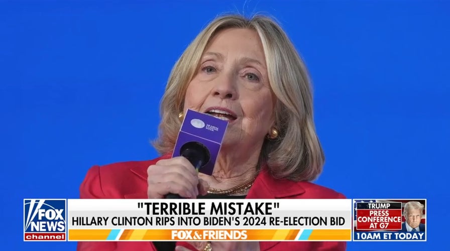 Hillary Clinton slams Biden's 2024 re-election bid as 'terrible mistake'