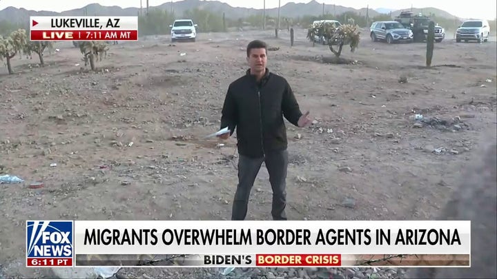 Single, male migrants overwhelm Arizona border.