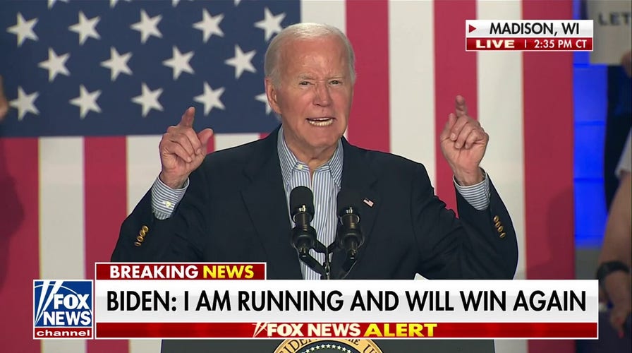 President Biden proclaims he will beat Trump 'again in 2020 ... 2024'