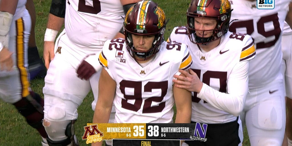 Brady Denaburg misses game-tying FG, Northwestern wins late against Minnesota